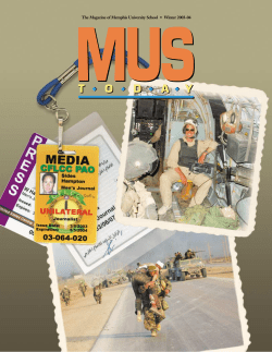 The Magazine of Memphis University School &bull; Winter 2003-04