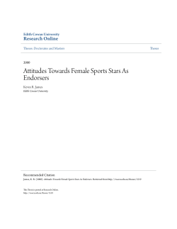Attitudes Towards Female Sports Stars As