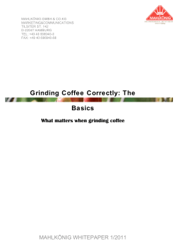 Grinding Coffee Correctly: The Basics