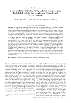 House Dust Mite Extracts Activate Cultured Human Dermal