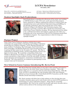 LCCPA Newsletter - Little Chute Career Pathways Academy