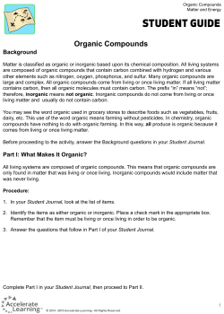 Organic Compounds