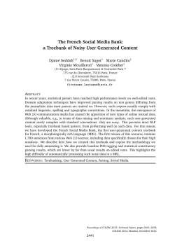 The French Social Media Bank: a Treebank of Noisy User