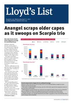 Anangel scraps older capes as it swoops on