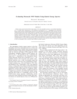 Evaluating Mesoscale NWP Models Using Kinetic Energy Spectra