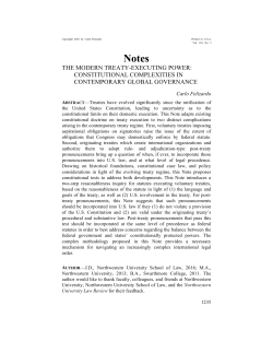 The Modern Treaty-Executing Power