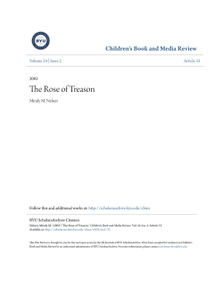 The Rose of Treason - BYU ScholarsArchive