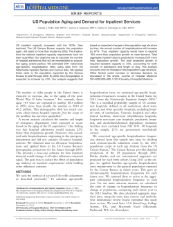 US population aging and demand for inpatient services