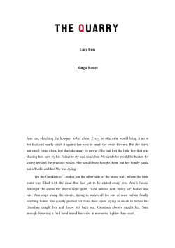 Lucy Ross Ring a Rosies Ann ran, clutching the bouquet to her