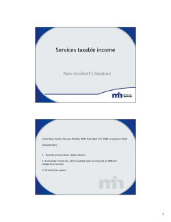 Services taxable income