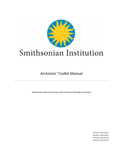 Archivists` Toolkit Manual