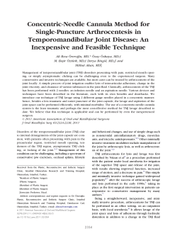 Concentric-Needle Cannula Method for Single