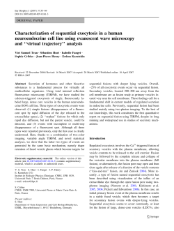 Characterization of sequential exocytosis in a human