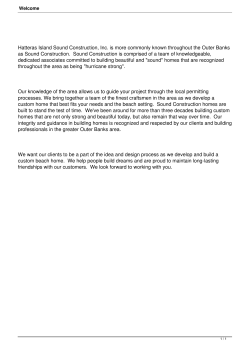 Hatteras Island Sound Construction, Inc. is more commonly known