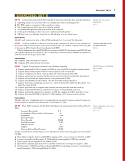 EXERCISES: SET B
