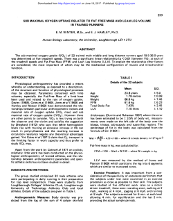 Body density FFM ± 0.08 formula of Siri (1961)