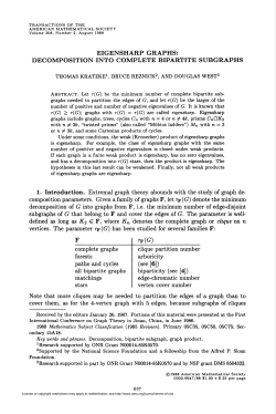 eigensharp graphs: decomposition into complete bipartite subgraphs