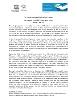 Promoting respect for human rights and fundamental freedoms of