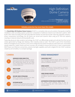 High Definition Dome Camera