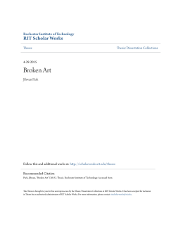 Broken Art - RIT Scholar Works - Rochester Institute of Technology