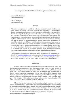 this PDF file - Electronic Journal of Science Education