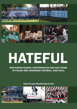 the HATEFUL - Eastern Europe Monitoring Report
