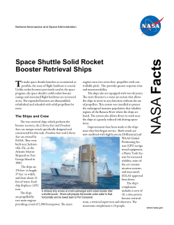 Space Shuttle Solid Rocket Booster Retrieval Ships