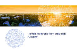 Textile materials from cellulose