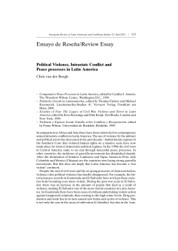 Ensayo de Resen&tilde;a/Review Essay