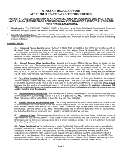 Mount Diablo Site Procedures