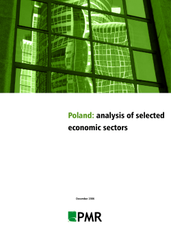 Poland: analysis of selected economic sectors