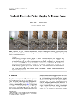 Stochastic Progressive Photon Mapping for Dynamic Scenes