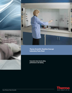 Hamilton Scientific Concept Fumehood Brochure