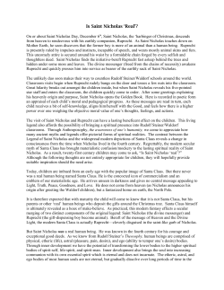 Is Saint Nicholas `Real`