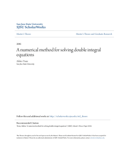 A numerical method for solving double integral equations