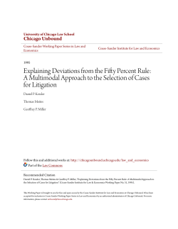 Explaining Deviations from the Fifty Percent Rule