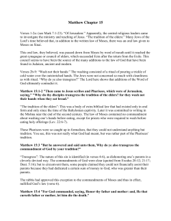 Matthew Chapter 15 - Discover Revelation