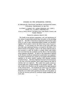 STUDIES ON THE SUPRARENAL CORTEX