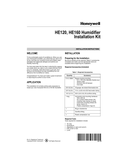 69-1571 - HE120, HE160 Humidifier Installation Kit