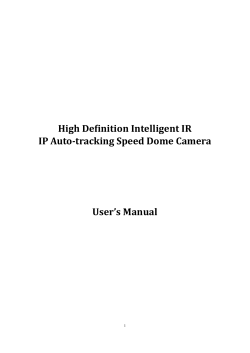 High Definition Intelligent IR IP Auto