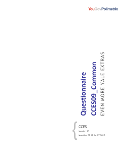 Questionnaire CCES09_Common E