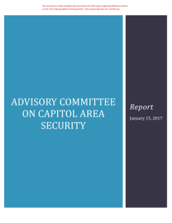 advisory committee on capitol area security