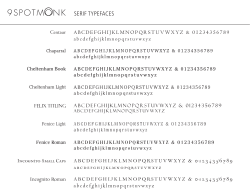Typefaces - 9SpotMonk