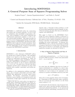 A General Purpose Sum of Squares Programming Solver