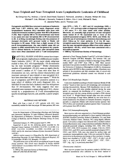 Near-Triploid and Near-Tetraploid Acute