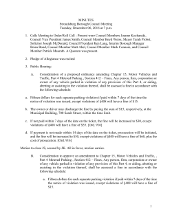 December 06, 2016 - Stroudsburg Borough