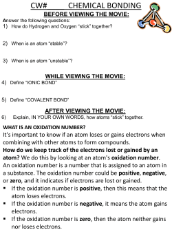 oxidation number