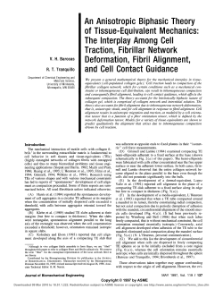 An Anisotropic Biphasic Theory of Tissue