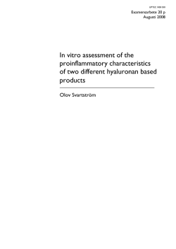 In vitro assessment of the proinflammatory characteristics of two