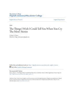 The Things I Wish I Could Tell You When You Cry The Most: Stories
